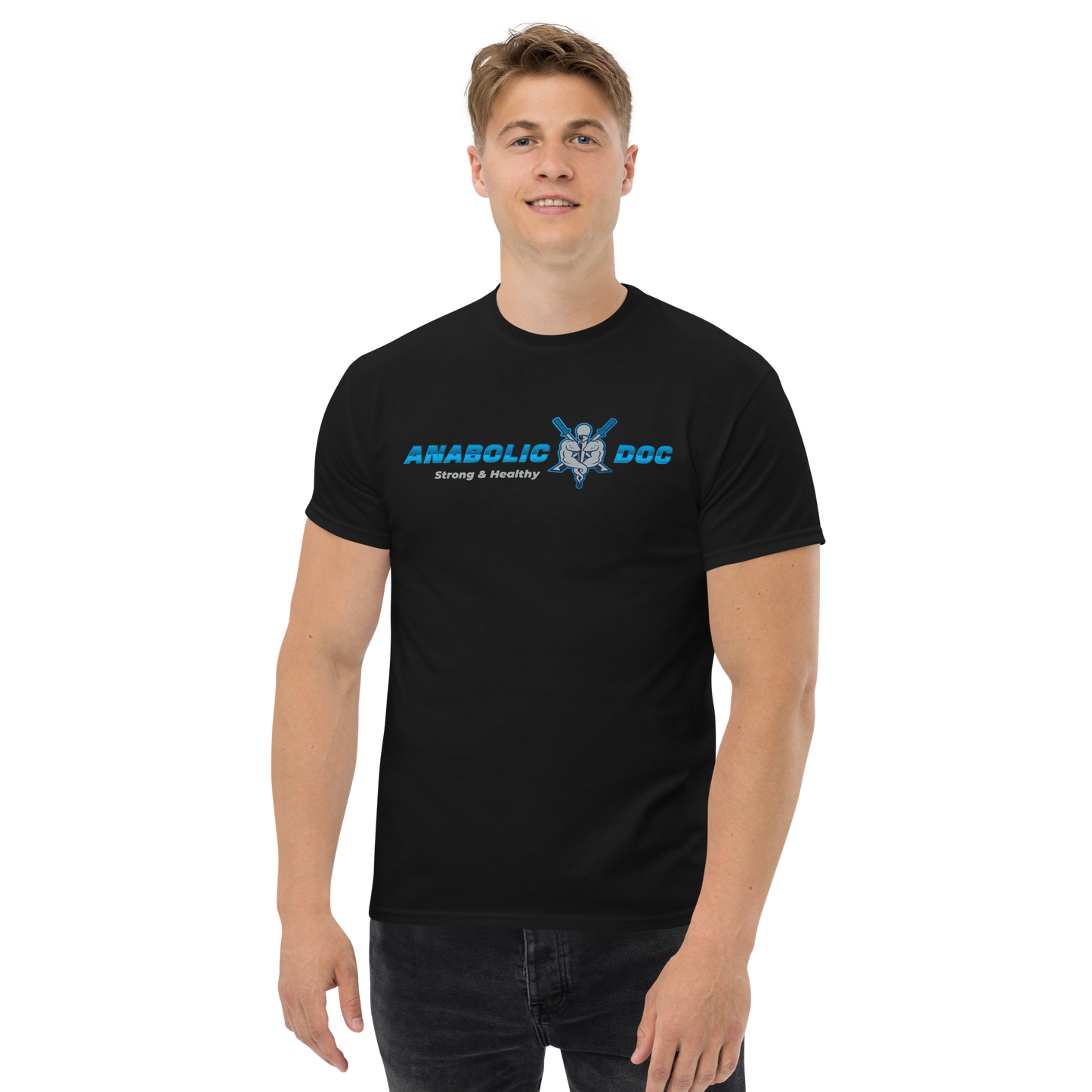 Men's Classic Tee - Blue Logo