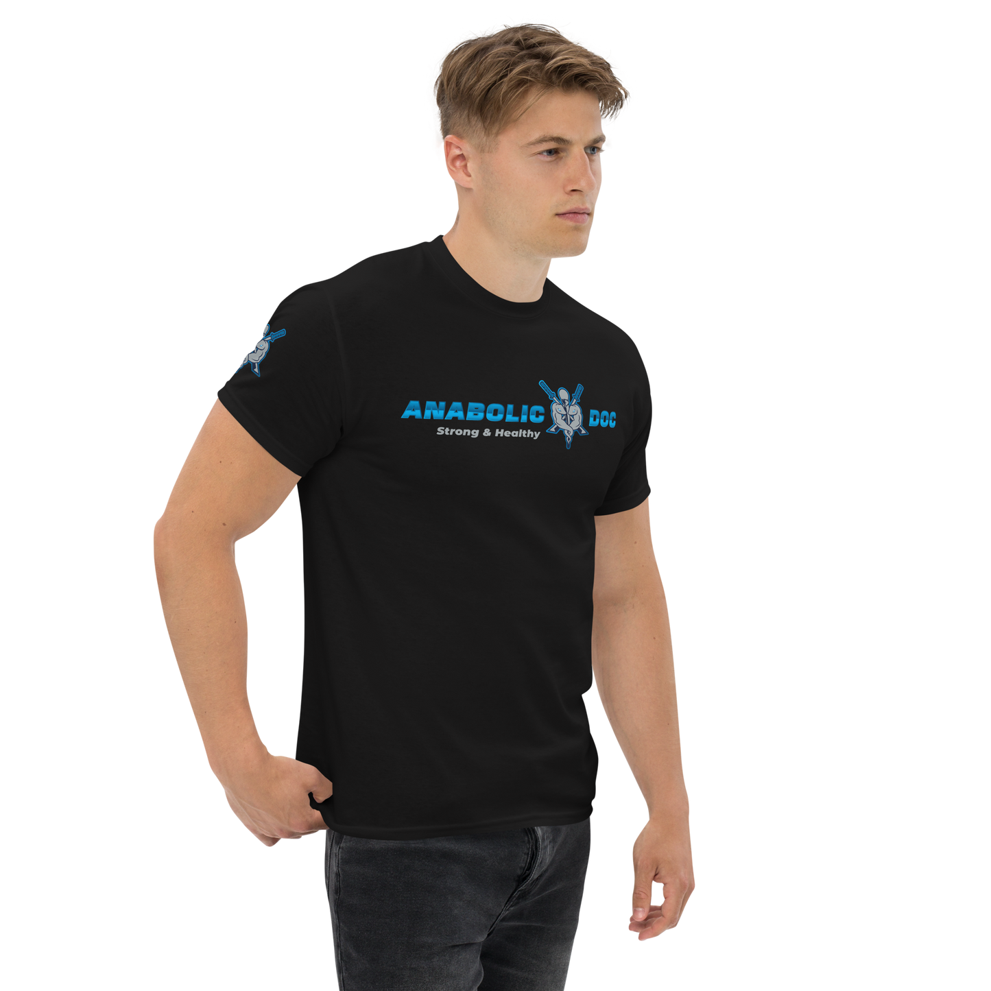 Men's Classic Tee - Blue Logo