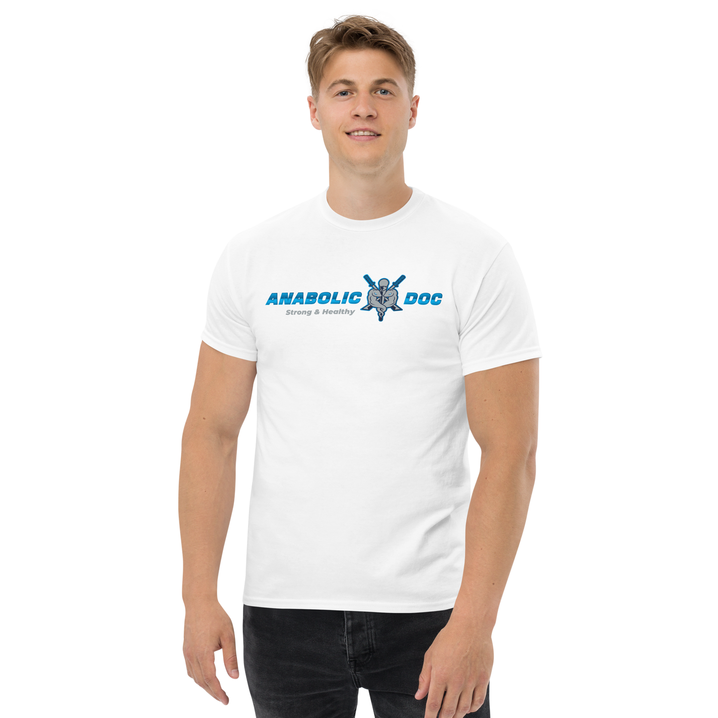 Men's Classic Tee - Blue Logo