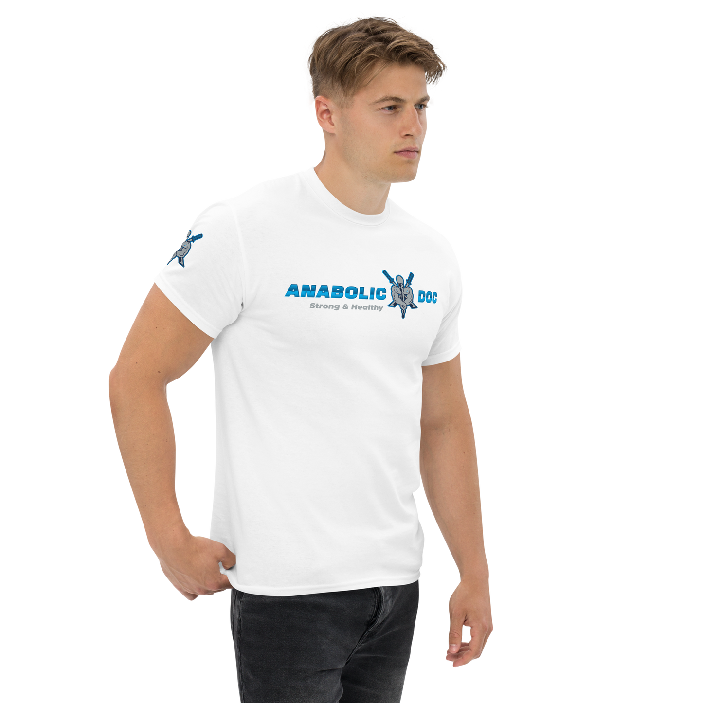Men's Classic Tee - Blue Logo